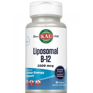 Vitamina B12 Liposomal Kal, 2500 mcg, 30 capsule vegetale, Secom