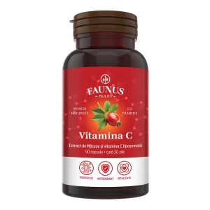 Vitamina C lipozomala, 90 capsule, Faunus