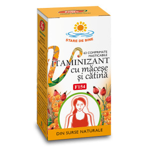 Vitaminizant cu macese si catina, F154, 63 capsule, Fares