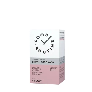 Biotin 1000 mcg Good Routine, 30 capsule vegetale, Secom