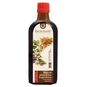 Bitter din 50 de plante cu Ganoderma, 200 ml, Dacia Plant