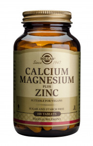 Calciu Magneziu Plus Zinc, 100 tablete, Solgar