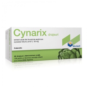 Cynarix, 55 mg, 60 drajeuri, Montavit