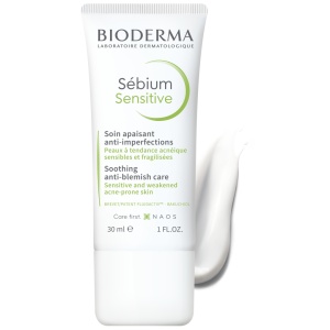 Fluid calmant si hidratant pentru pielea acneica Sebium Sensitive, 30 ml, Bioderma