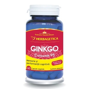 Ginkgo Curcumin 95, 60 capsule, Herbagetica
