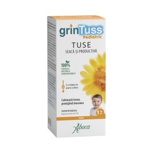 GrinTuss Pediatric sirop de tuse pentru copii, 180 ml, Aboca
