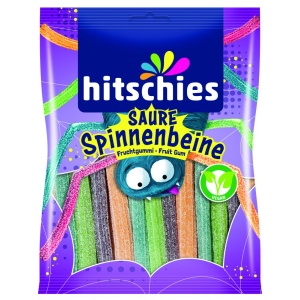 Jeleuri gumate acrisoare 125 g picioare de paianjen cu aroma de fructe Hitschies