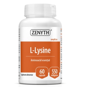 L-Lysine, 550 mg, 60 capsule, Zenyth