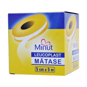 Leucoplast matase 5cm x 5m, 1 bucata, Minut