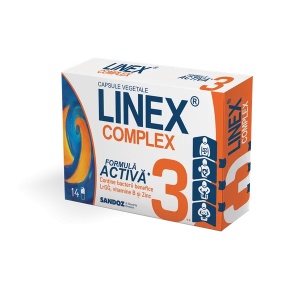 Linex Complex, 14 capsule vegetale, Sandoz