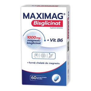 MaxiMag Bisglicinat, 60 comprimate, Zdrovit