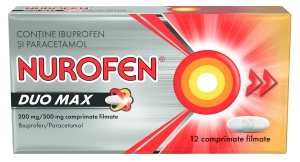 Nurofen Duo Max, 200mg/500mg, 12 comprimate filmate, Reckitt Benckiser
