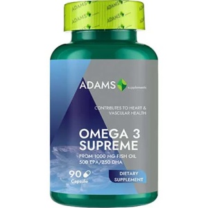Omega-3 Supreme (50% EPA / 25% DHA), 90 capsules, Adams Supplements