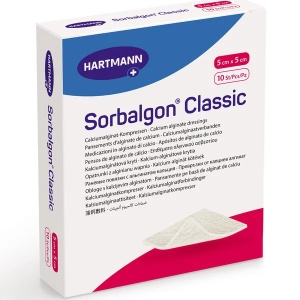 Pansament Sorbalgon 5x5 cm, 10 bucati, Hartmann