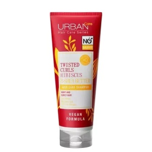 Sampon pentru parul cret cu Hibiscus si unt de Shea, 250 ml, Urban Care