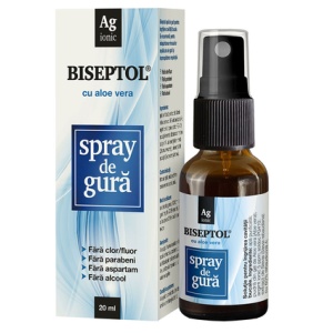 Spray de gura cu Aloe Vera Biseptol, 20 ml, Dacia Plant
