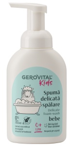Spuma delicata spalare, 300 ml, Gerovital Kids