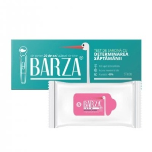 Test de sarcina cu determinarea saptamanii+ servetele, Barza
