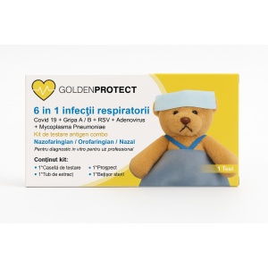 Test rapid antigen combo 6 in 1 infecții respiratorii, Golden Protect