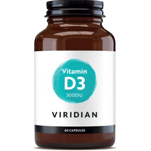 Vitamin D3 3000ui, 60cps, Viridian