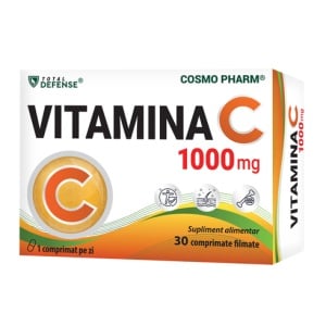 Vitamina C, 1000 mg, 30 capsule, CosmoPharm
