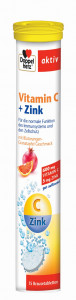 Vitamina C + Zinc Aktiv, 15 comprimate, Doppelherz