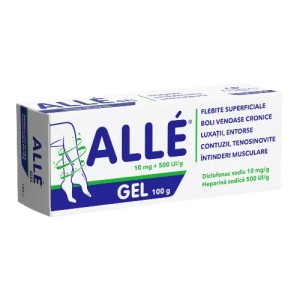 Alle gel , 10 mg + 500 UI /g , 100 grame , Fiterman