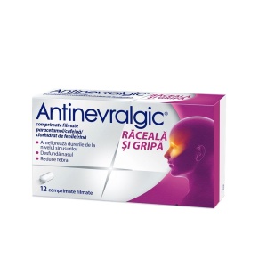 Antinevralgic Raceala si Gripa, 12 comprimate filmate, OPELLA HEALTHCARE