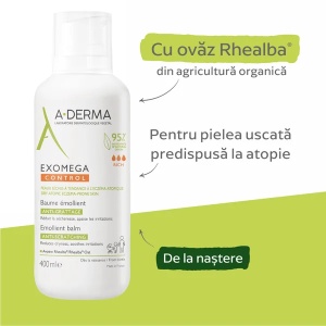 Balsam emolient Exomega Control, 400ml, A-Derma