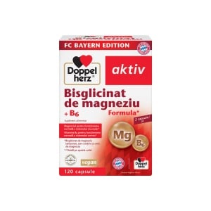 Bisglicinat de magneziu + B6, 120 capsule, Doppelherz Aktiv