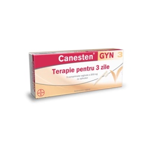 Canesten Gyn 3, 200 mg, 3 comprimate vaginale, Bayer