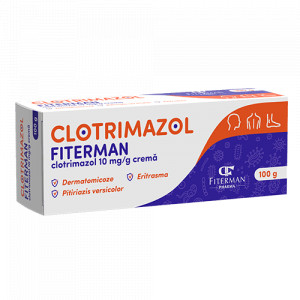 Clotrimazol crema, 10 mg/g, 50 g, Fiterman