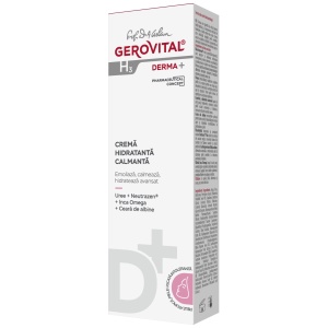 Crema hidratant calmanta Gerovital H3 Derma+, 50 ml , Farmec