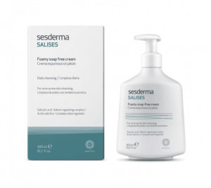 Crema pentru curatarea tenului gras Salises, 300 ml, Sesderma