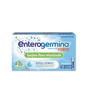 Enterogermina Forte suspensie orala, 10 flacoane, Sanofi