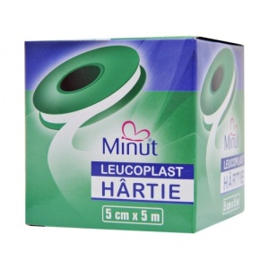 Leucoplast hartie, 5 x 5cm, Minut