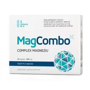 MagCombo Complex Magneziu, 940 mg, 20 capsule, Vitaslim