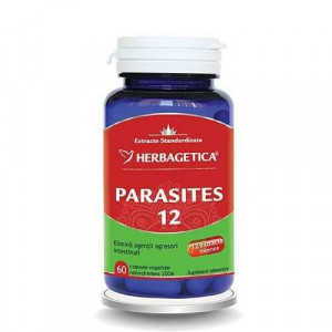 Parasites 12 Detox Forte, 60 capsule, Herbagetica