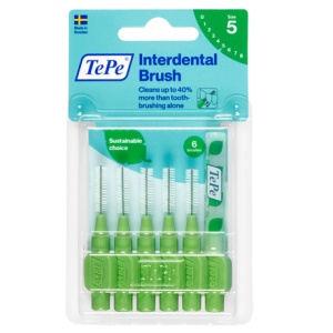 Periute interdentare Marimea 5 Verde Original, 6 bucati, TePe