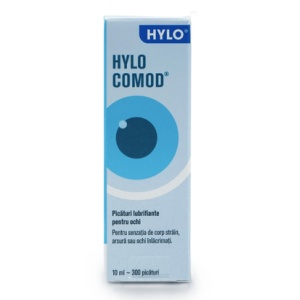 Picaturi lubrifiante pentru ochi Hylo-Comod, 10 ml, Ursapharm