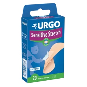 Plasturi stripuri pentru piele sensibila Sensitive Stretch, 20 bucati, Urgo