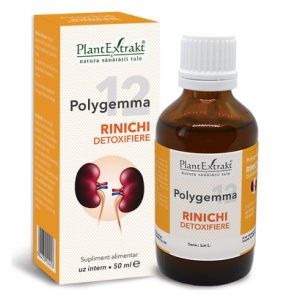 Polygemma 12, Rinichi detoxifiere, 50 ml, Plant Extrakt
