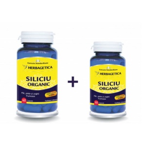 Siliciu Organic, 60 capsule + 10 capsule Cadou, Herbagetica