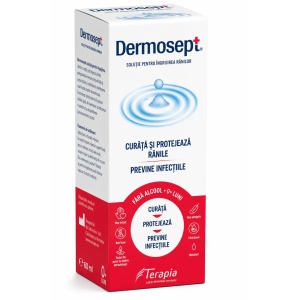 Solutie pentru ingrijirea ranilor Dermosept, 150 ml, Terapia SA