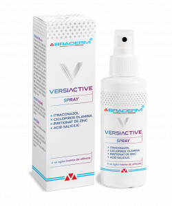 Versiactive Spray cu emulsie fluida pentru corp si scalp x 100 ml, Braderm