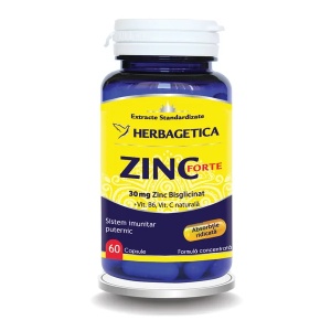 Zinc Forte, 60 capsule, Herbagetica
