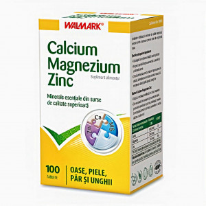Calciu, magneziu, zinc x 100 comprimate, Walmark
