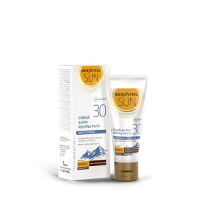 Crema alpin pentru fata SPF 30 Sun, 30 ml, Gerovital