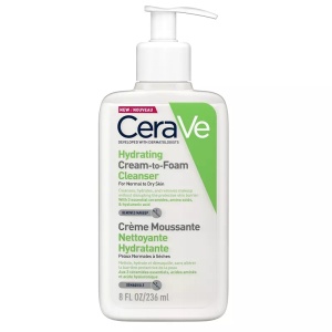 Crema de curatare spumanta si hidratanta pentru ten normal-uscat, 236 ml, CeraVe