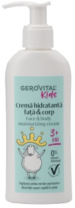 Crema hidratanta fata si corp, 150 ml, Gerovital Kids